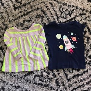 Cat and Jack. 2 shirts